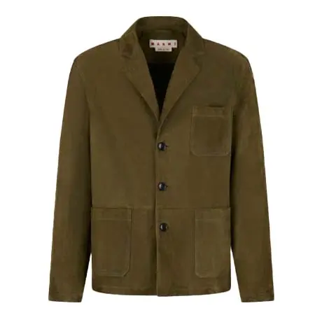 MARNI(マルニ) ディープグリーン スエードジャケット