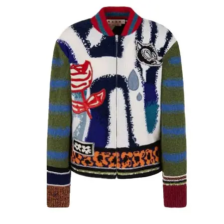 MARNI(マルニ) マルチカラー ウール製カーディガン