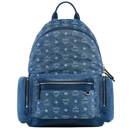 MCM(エムシーエム) Stark バックパック – モノグラム デニムジャカード