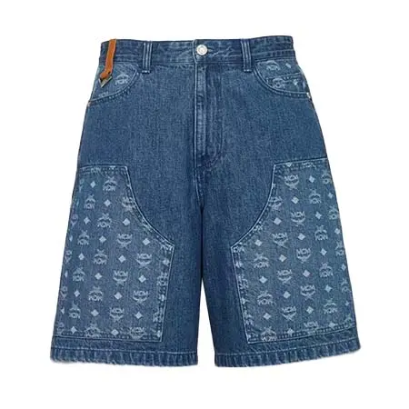 MCM(エムシーエム) モノグラム ショートパンツ – デニムジャカード
