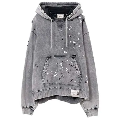 MIHARAYASUHIRO(ミハラヤスヒロ) Embellished Bleached Hoodie