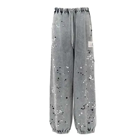 MIHARAYASUHIRO(ミハラヤスヒロ) Embellished Bleached Sweat Pants