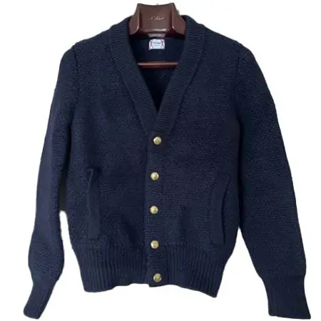 MONCLER GAMME BLEU(モンクレールガムブルー) ロゴワッペン付き ニットブルゾン/カーディガン