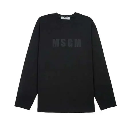 MSGM(エムエスジーエム) MSGM WASHEDロゴ ロングスリーブTシャツ