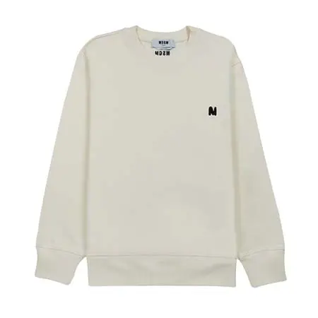 MSGM(エムエスジーエム) 「TheMwave」モノグラムパッチ スウェットシャツ