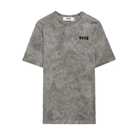 MSGM(エムエスジーエム) WRINKLED WASH エンブロイダリーロゴ Tシャツ