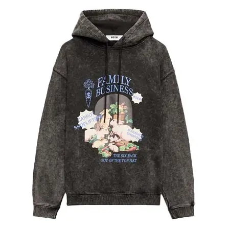 MSGM(エムエスジーエム) 「MSGM FAMILY BUSINESS」グラフィックパーカー