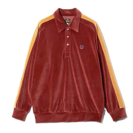 NEEDLES (ニードルズ) Side Line Pullover Shirt-C/PE Velour