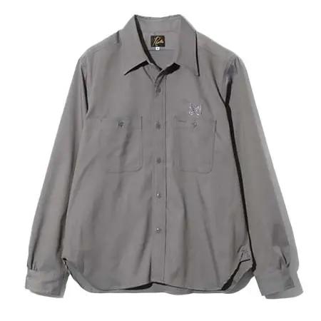 NEEDLES (ニードルズ) Work Shirt – Cavalry Twill