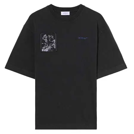 OFF-WHITE(オフホワイト) 色あせた絵画スケートロゴTシャツ