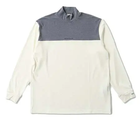 Papas(パパス) ストレッチスウェード モックネックTシャツ