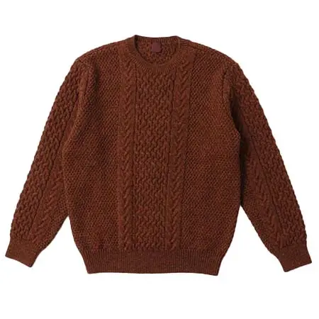 Papas(パパス) ブリティッシュウール5G アラン柄セーター