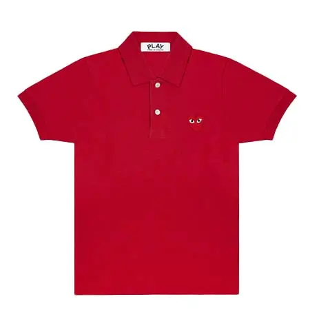 PLAY COMME des GARCONS(プレイコムデギャルソン) Polo Shirt With Red Emblem