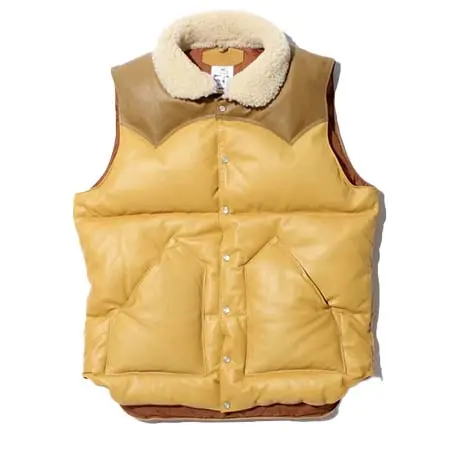 Rocky Mountain FeatherBed(ロッキーマウンテンフェザーベッド) レザークリスティベスト Yellow 200-242-09