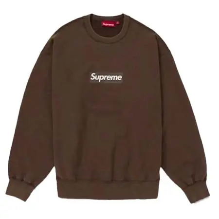 Supreme(シュプリーム) ボックスロゴ 2025SS Washed Box Logo Crewneck ウォッシュボックスロゴクルーネック