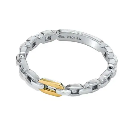 STAR JEWELRY(スタージュエリー) SV925/K10 リング CLIP CHAIN RING 2SR1537