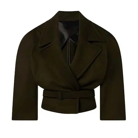 STELLA McCARTNEY(ステラマッカートニー) クロップド ベルト トレンチジャケット