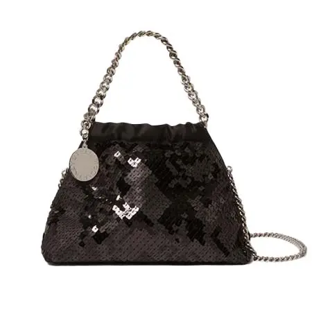 STELLA McCARTNEY(ステラマッカートニー) ファラベラ スパンコール ドローストリング クロスボディバッグ