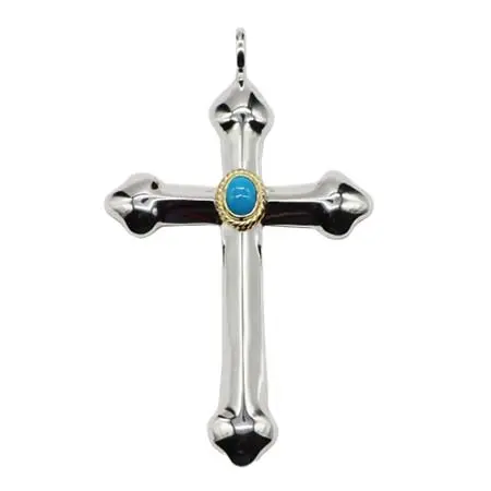 TADY&KING(タディ＆キング) ラージクロス金縄ターコイズ