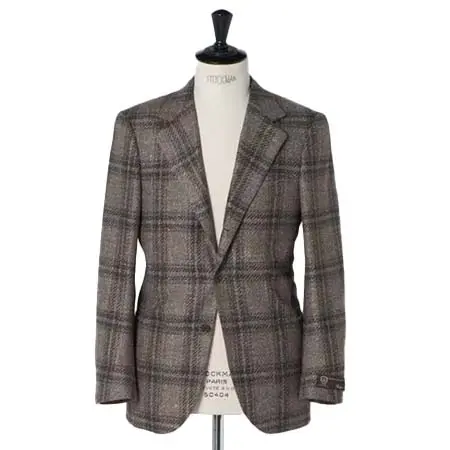 UNITED ARROWS(ユナイテッドアローズ) ソフトツイード チェック ハンドライン シングル3ボタン テーラードジャケット