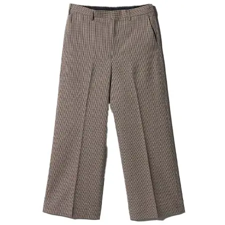 UNITED ARROWS(ユナイテッドアローズ) WOOL CHECK WIDE TROUSERS/スラックス