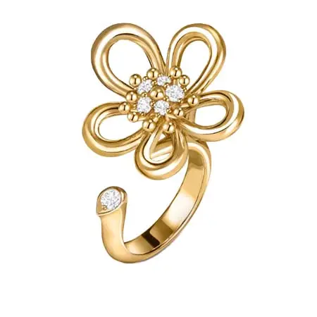 Van Cleef & Arpels(ヴァン クリーフ＆アーペル) フラワーレース アントレ レ ドア リング