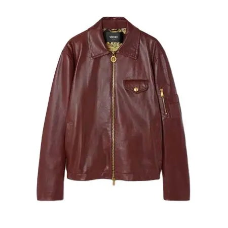 VERSACE(ヴェルサーチェ) レザー ブルゾン ジャケット