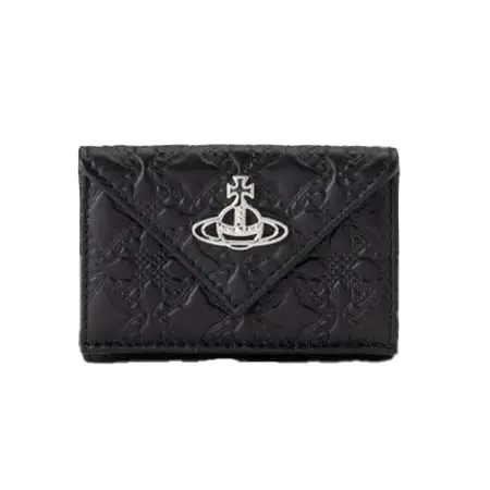Vivienne Westwood(ヴィヴィアンウエストウッド) EMBOSSED NAPPA ENVELOPE 三つ折りミニ財布