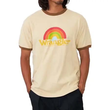 Wrangler(ラングラー) レインボーロゴ WRINGER Tシャツ