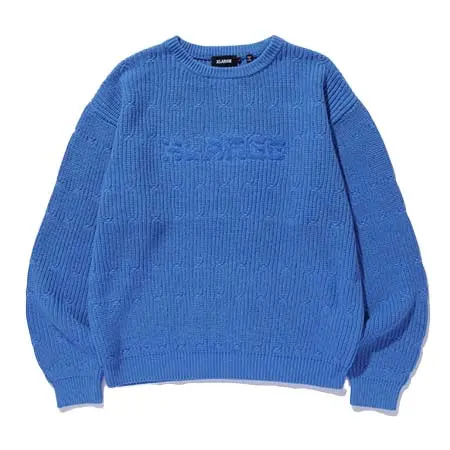 XLARGE(エクストララージ) DEFORMED CABLE CREWNECK KNIT