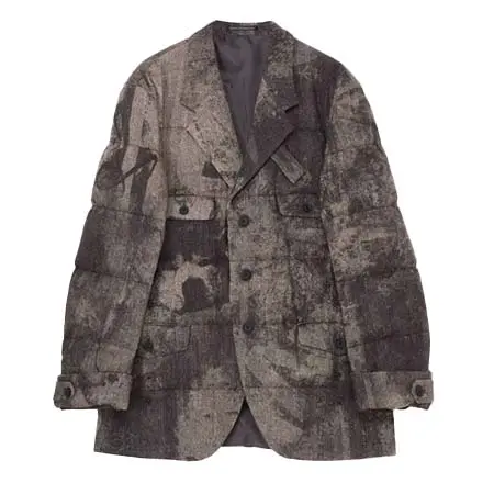 Yohji Yamamoto(ヨウジヤマモト) COLLAGE PRINTED PADDED JACKET
