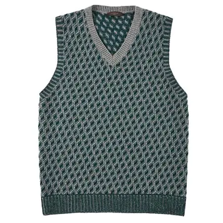 ZANONE(ザノーネ) ジーロンウール・スリムフィットジレ