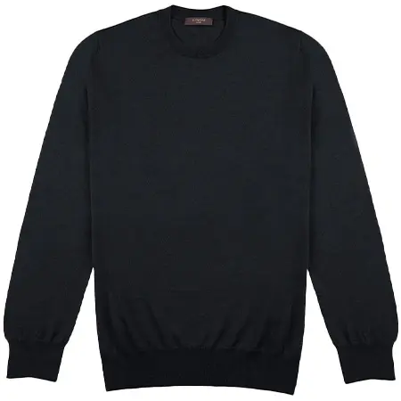 ZANONE(ザノーネ) カシミアとシルク・スリムフィットクルーネック