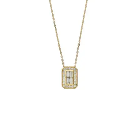 agete NECKLACE(アガット) ネックレス K18YGダイヤモンドネックレス