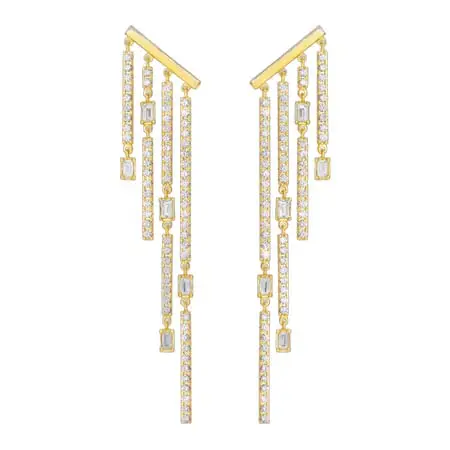 AHKAH PIERCE(アーカー) ピアス シャンデリアバゲットグラン ピアス