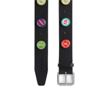 BALENCIAGA BELT(バレンシアガ) ベルト ブラック の メンズ Bottle Caps ベルト