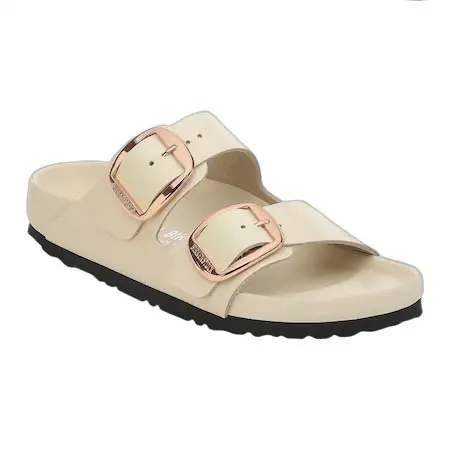 BIRKENSTOCK ARISONA(ビルケンシュトック) アリゾナ Arizona Big Buckle / アリゾナ ビッグバックル ナチュラルレザー パテント – ハイシャインエクリュ