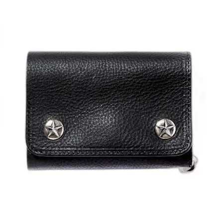 Calee WALLET(キャリー) 財布 SILVER STAR CONCHO FLAP LEATHER HALF WALLET