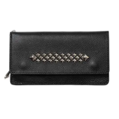 Calee WALLET(キャリー) 財布 STUDS LEATHER LONG WALLET