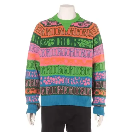 DIOR AND SHAWN(ディオールアンドショーン) 20AW ウール ニット L メンズ マルチカラー