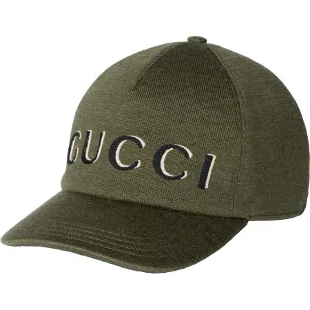 GUCCI CAP(グッチ) キャップ エンブロイダリー ウール ベースボールキャップ