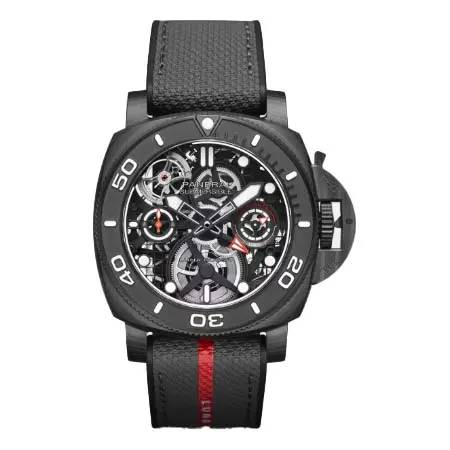 OFFICINE PANERAI SUBMERSIBLE(オフィチーネパネライ) サブマーシブル トゥールビヨン GMT ルナ・ロッサ エクスペリエンス エディション PAM01405