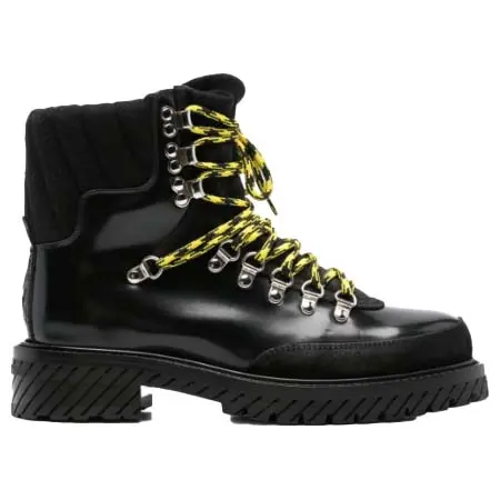 OFF-WHITE SHOES(オフホワイト) 靴 エナメルレザー アンクルブーツ