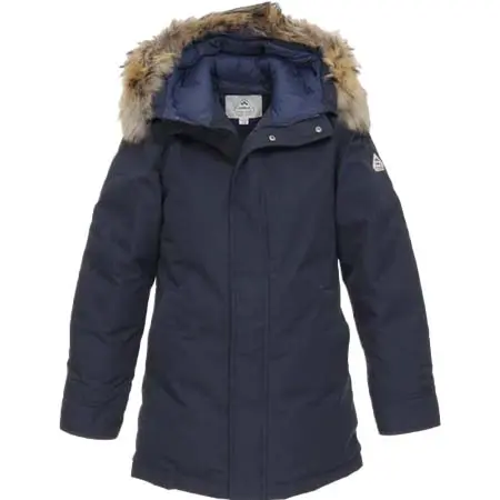 PYRENEX ANNECY(ピレネックス) アヌシー ファー付きダウンジャケット ネイビー