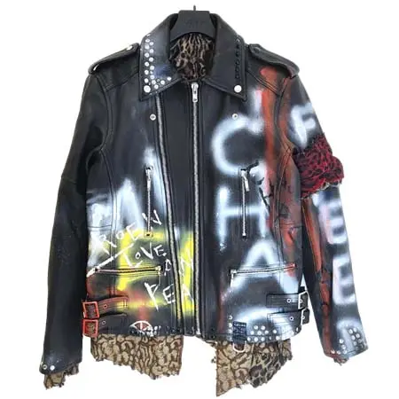 Roen LEATHER JACKET(ロエン) レザージャケット REMAKE SPRAYED RIDERS JKT