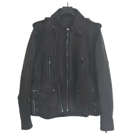 Roen LEATHER JACKET(ロエン) レザージャケット W GOAT RIDERS JKT MATTE BLACK/ANTIQUE SILVER