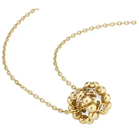 STAR JEWELRY NECKLACE(スタージュエリー) ネックレス K10 チャーム/チェイン KISSING BALLS