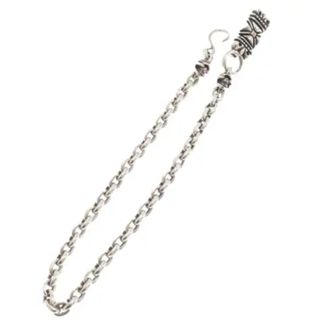 STOP LIGHT CHAIN(ストップライト) チェーン 2スカル ゴシッククロスキーパーウォレットチェーン