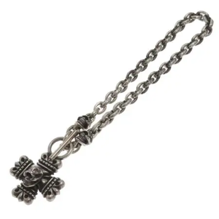 STOP LIGHT NECKLACE(ストップライト) ネックレス 13スカル ゴシッククロススカルキーパーネックレス シルバー