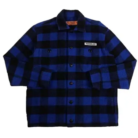 TENDERLOIN BUFFALO CHECK JACKET(テンダーロイン) バッファロージャケット バッファローチェックジャケット 青